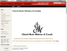 Tablet Screenshot of churchmusicministry.org